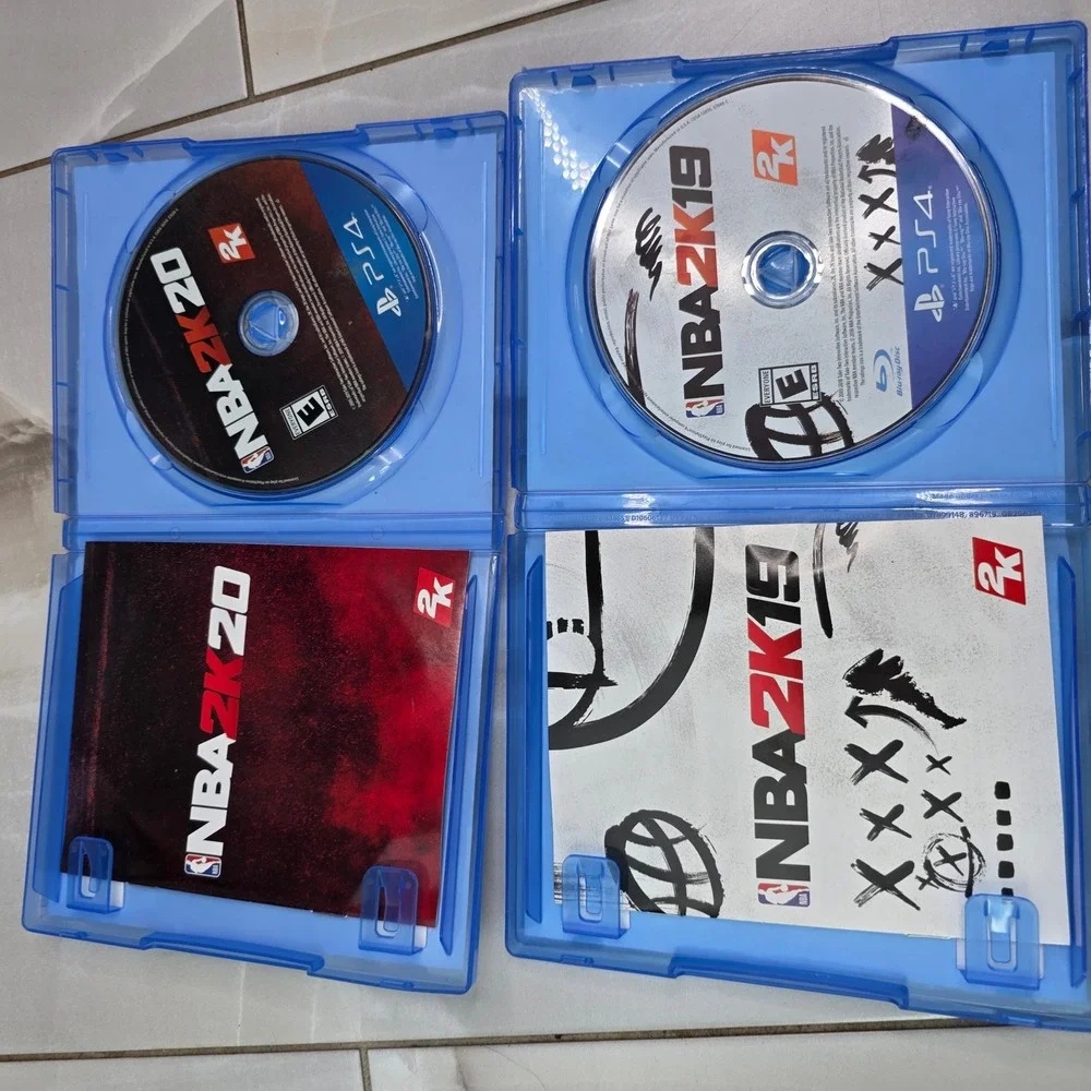 NBA 2K20 and NBA 2K19 PS4 PlayStation 4 Basketball Game Bundle Lot 2K Sports‎ S3